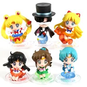 6x Sailor moon minifigures